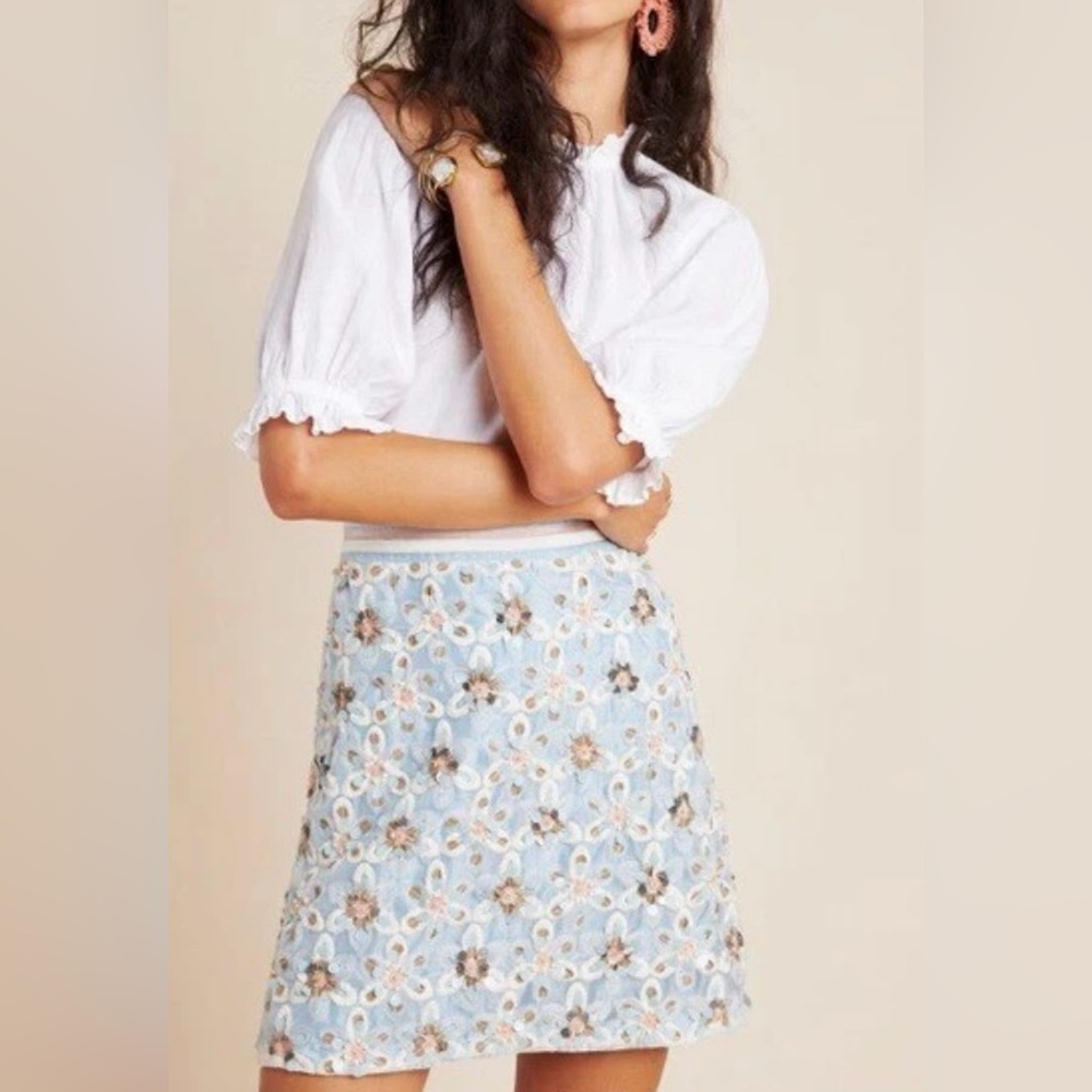 NWT | Maeve | Persephone sequined beaded mini skirt | Size 4